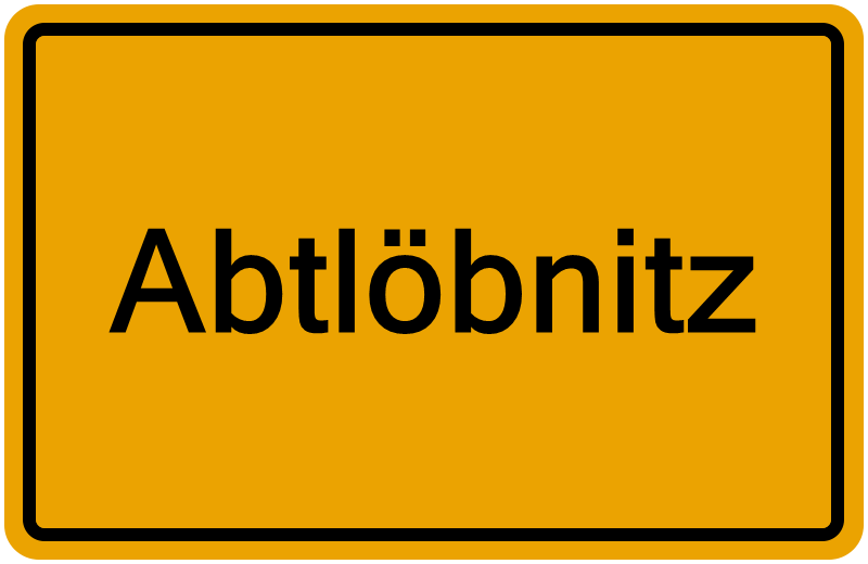 Handelsregisterauszug Abtlöbnitz