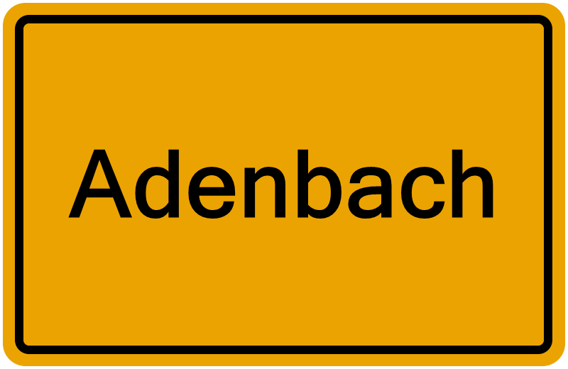 Handelsregisterauszug Adenbach