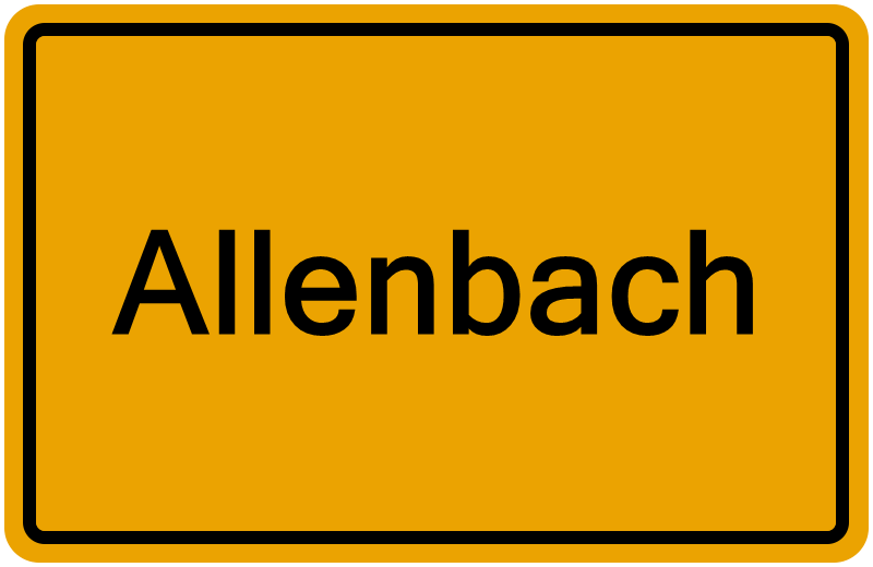 Handelsregisterauszug Allenbach