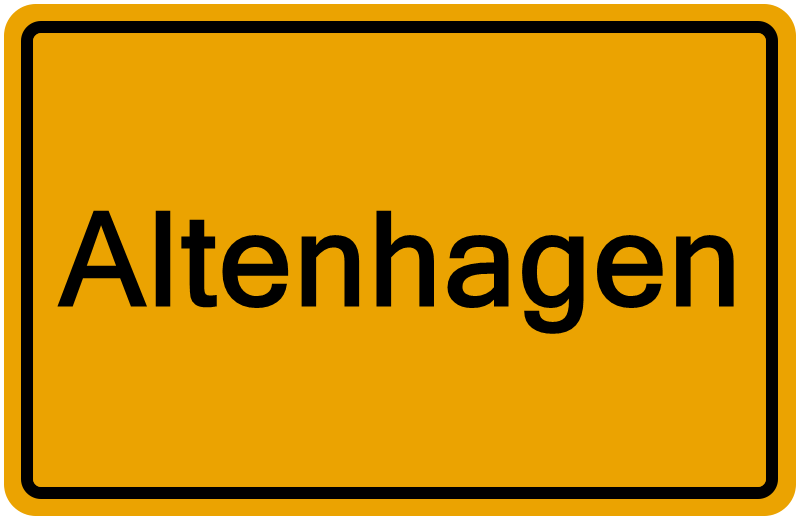 Handelsregisterauszug Altenhagen