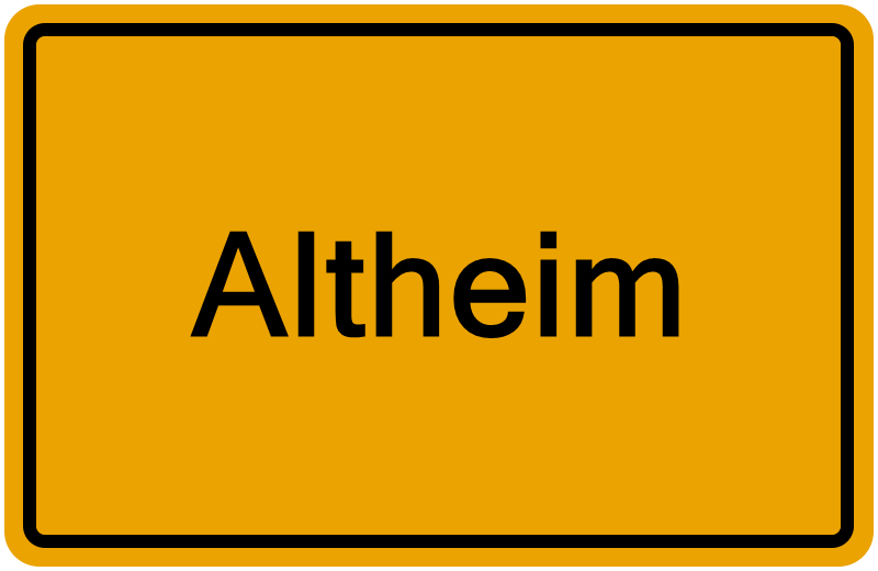 Handelsregisterauszug Altheim