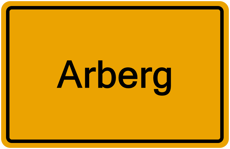 Handelsregisterauszug Arberg