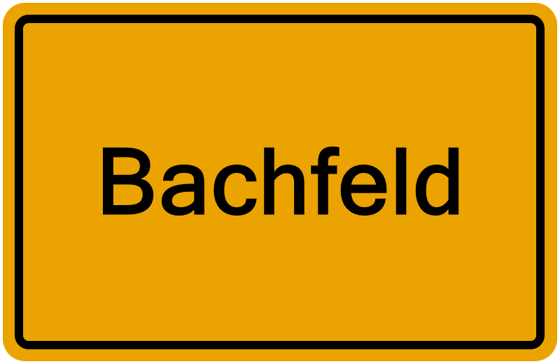 Handelsregisterauszug Bachfeld