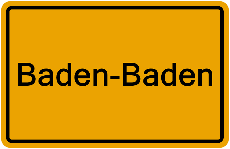 Handelsregisterauszug Baden-Baden