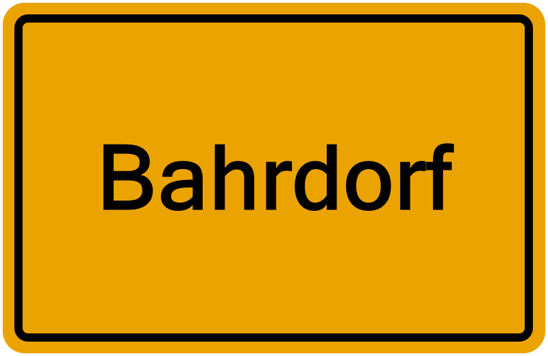 Handelsregisterauszug Bahrdorf
