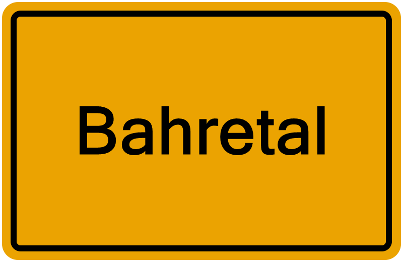 Handelsregisterauszug Bahretal