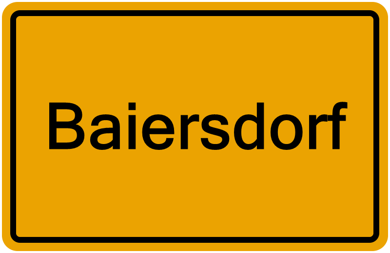 Handelsregisterauszug Baiersdorf
