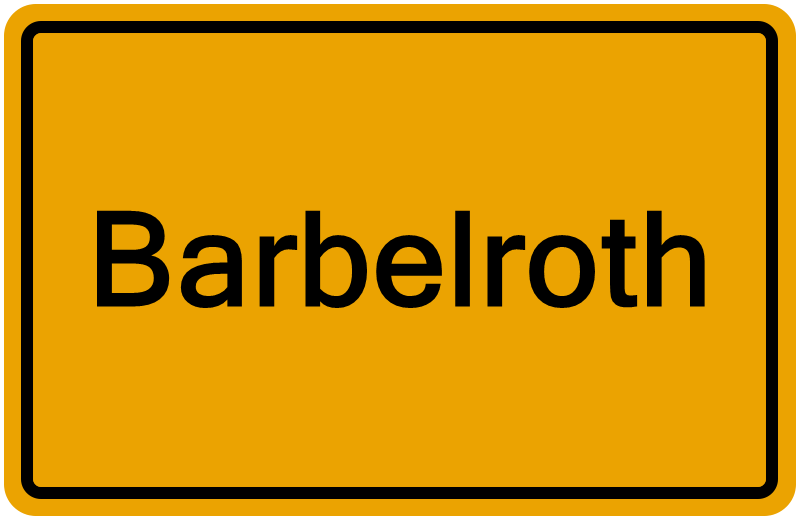 Handelsregisterauszug Barbelroth