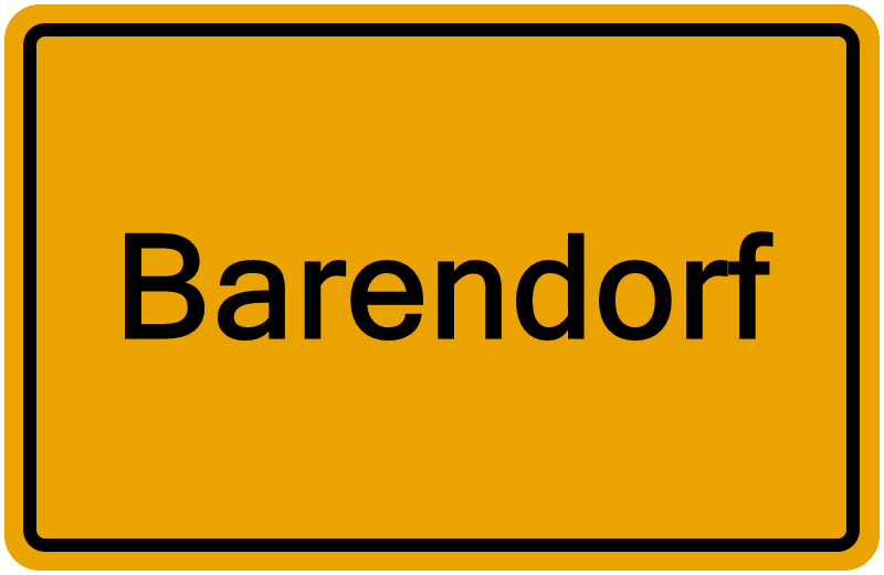 Handelsregisterauszug Barendorf