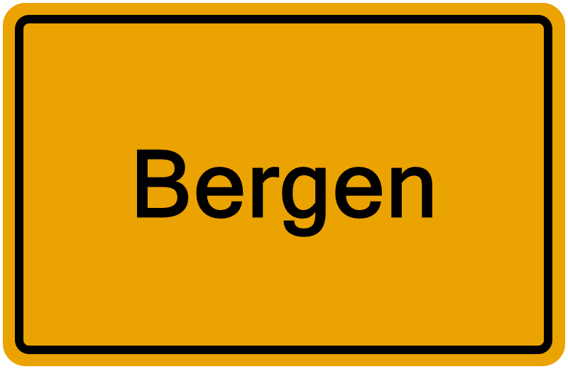Handelsregisterauszug Bergen