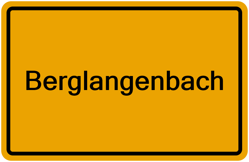Handelsregisterauszug Berglangenbach