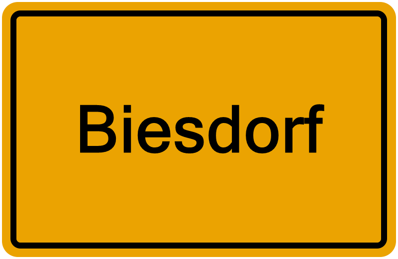 Handelsregisterauszug Biesdorf