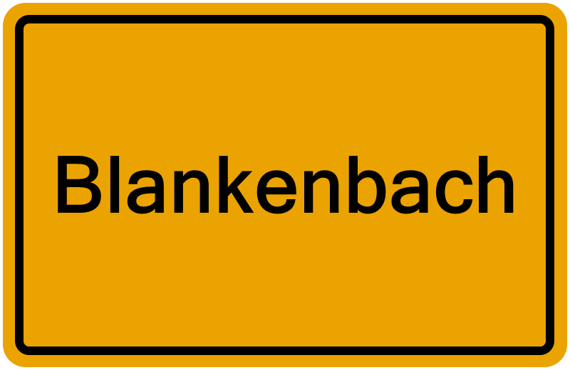 Handelsregisterauszug Blankenbach
