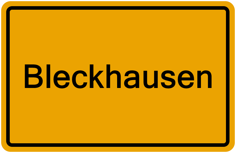 Handelsregisterauszug Bleckhausen