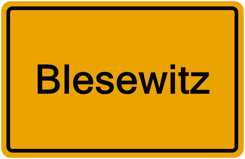 Handelsregisterauszug Blesewitz