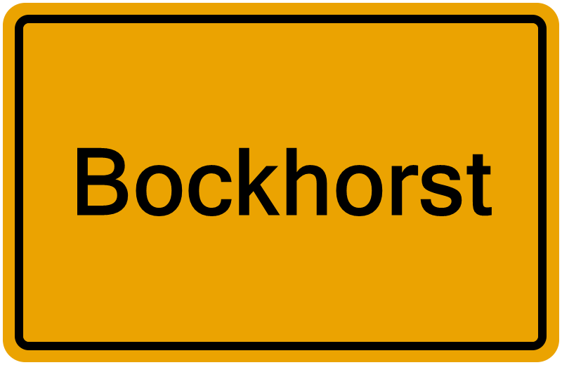 Handelsregisterauszug Bockhorst