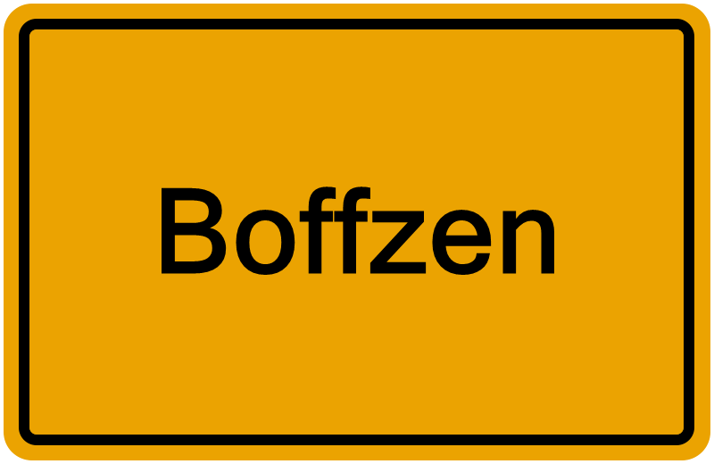 Handelsregisterauszug Boffzen