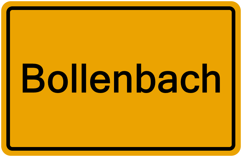 Handelsregisterauszug Bollenbach