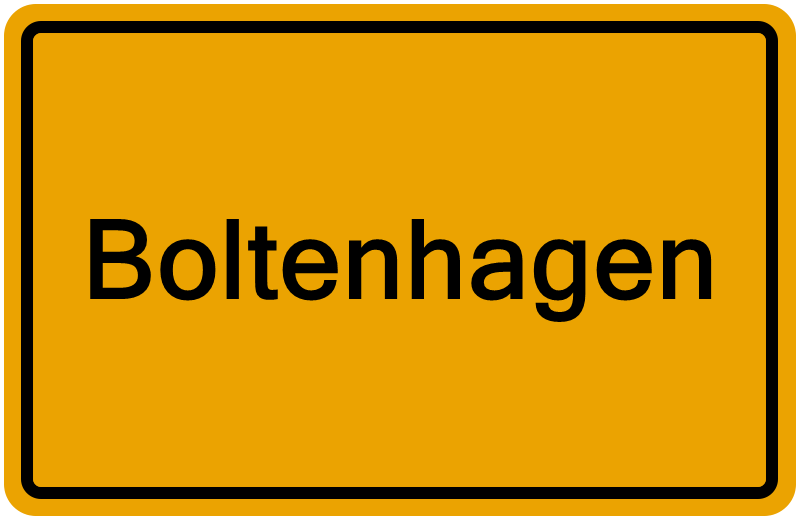 Handelsregisterauszug Boltenhagen