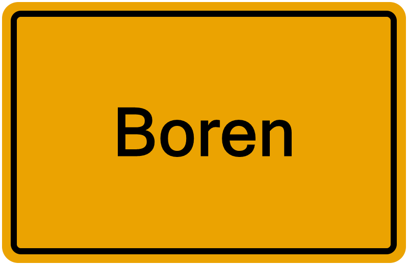 Handelsregisterauszug Boren