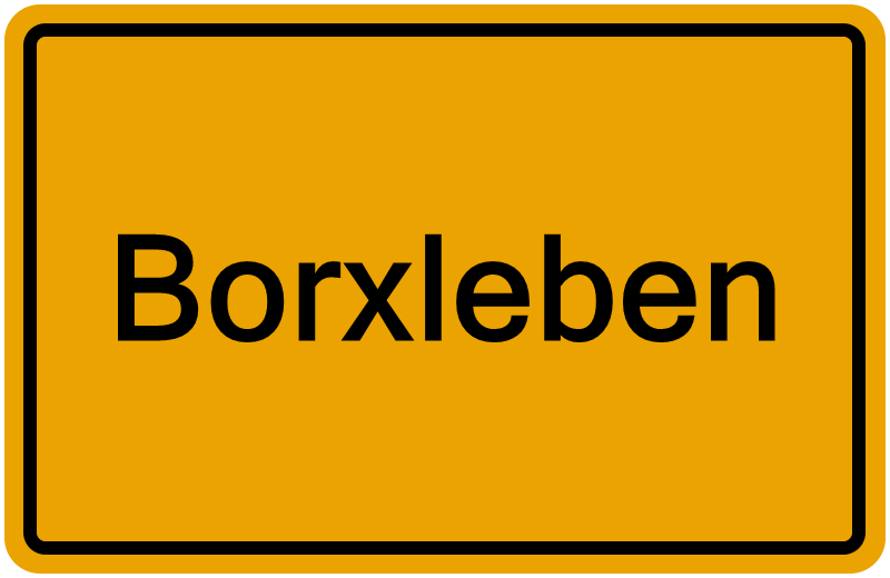Handelsregisterauszug Borxleben