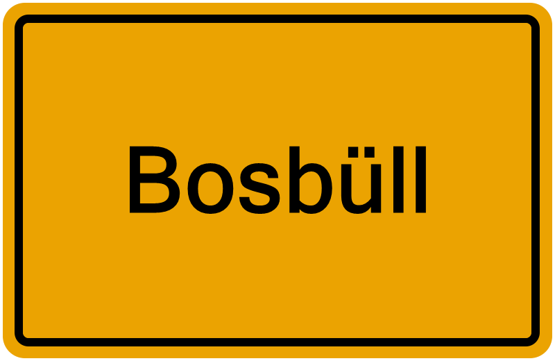 Handelsregisterauszug Bosbüll