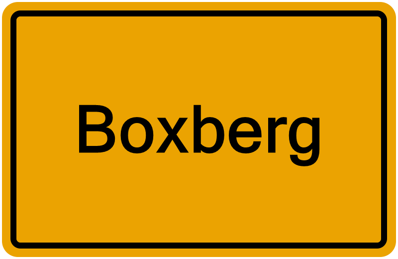 Handelsregisterauszug Boxberg