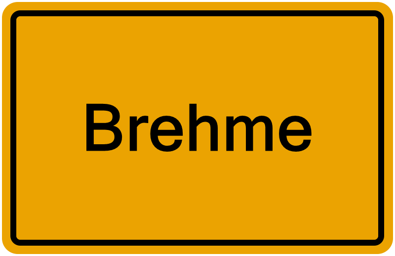 Handelsregisterauszug Brehme