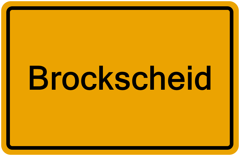 Handelsregisterauszug Brockscheid