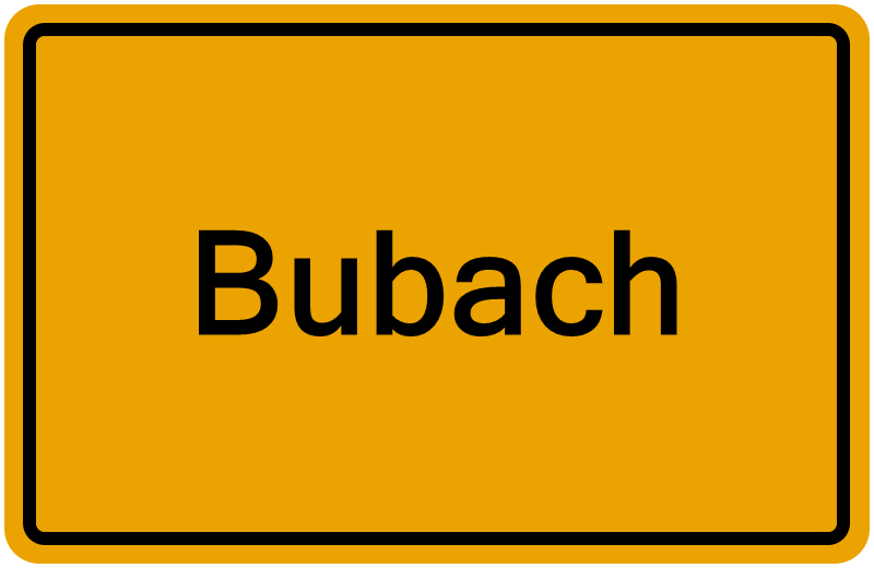 Handelsregisterauszug Bubach