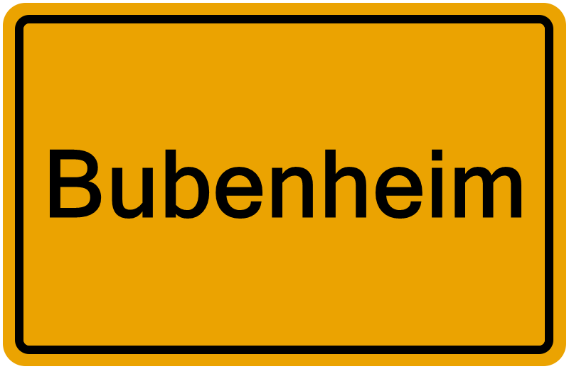 Handelsregisterauszug Bubenheim