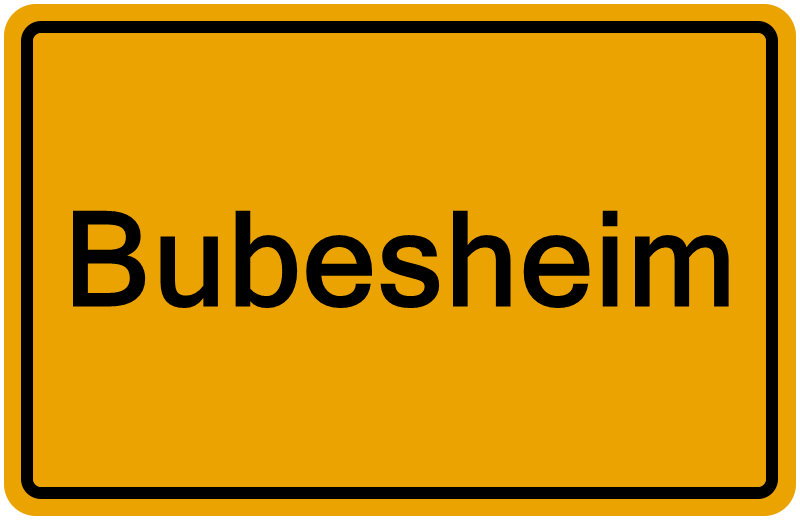 Handelsregisterauszug Bubesheim