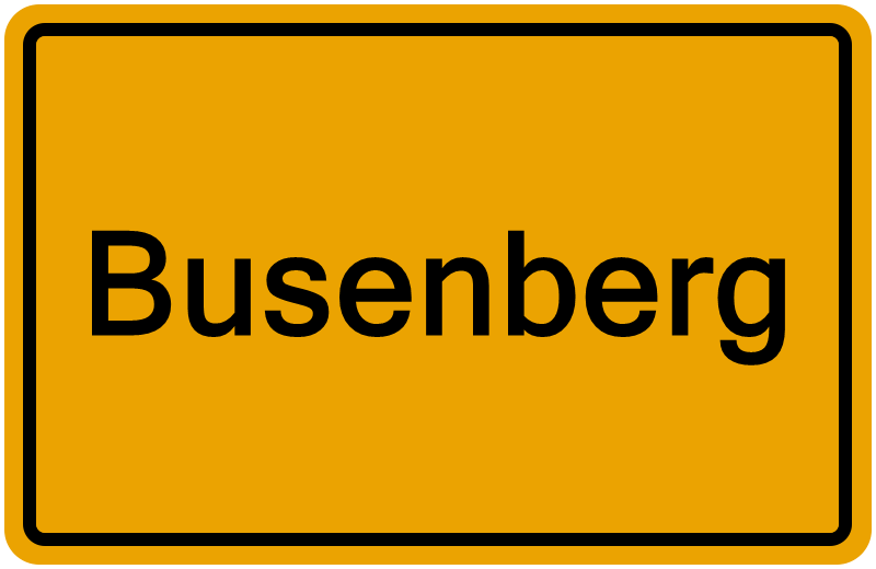 Handelsregisterauszug Busenberg