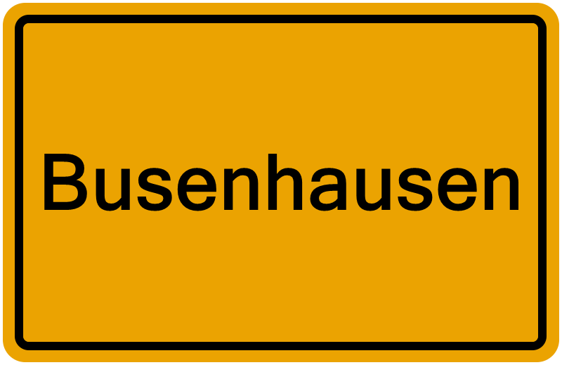 Handelsregisterauszug Busenhausen