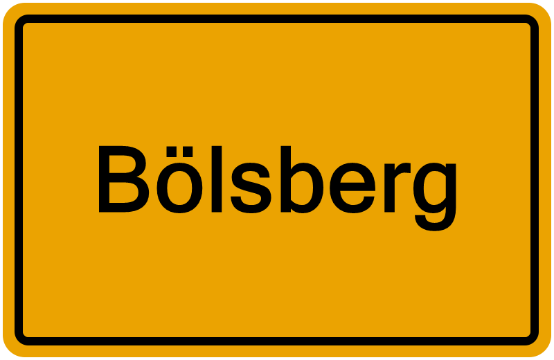 Handelsregisterauszug Bölsberg
