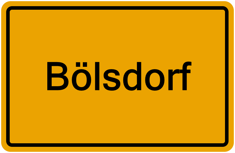 Handelsregisterauszug Bölsdorf