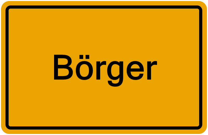 Handelsregisterauszug Börger