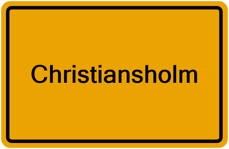 Handelsregisterauszug Christiansholm