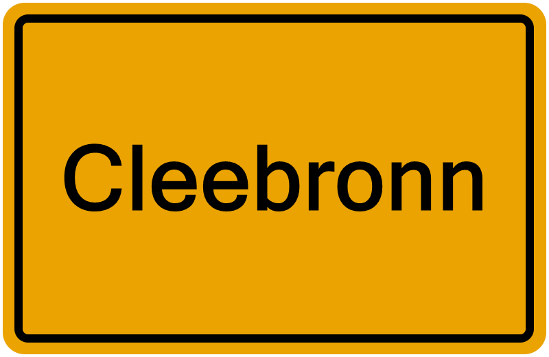 Handelsregisterauszug Cleebronn