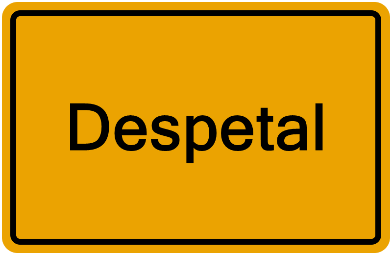 Handelsregisterauszug Despetal