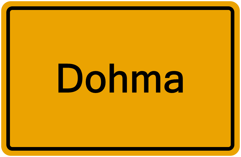 Handelsregisterauszug Dohma