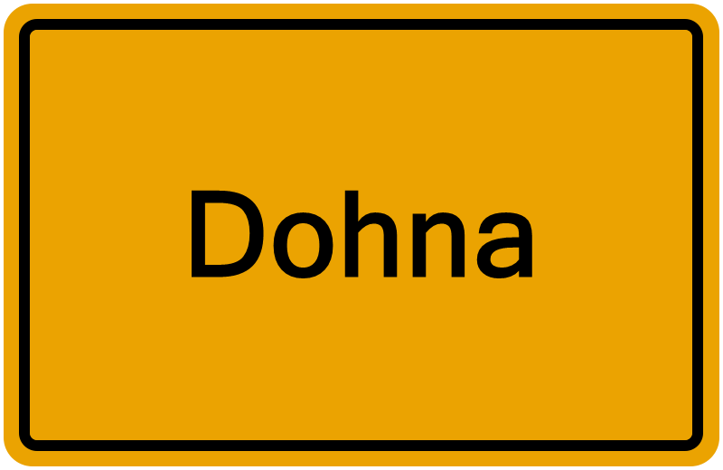 Handelsregisterauszug Dohna