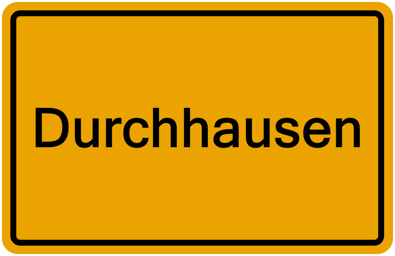 Handelsregisterauszug Durchhausen