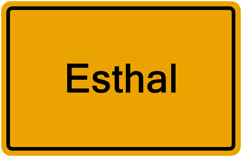 Handelsregisterauszug Esthal