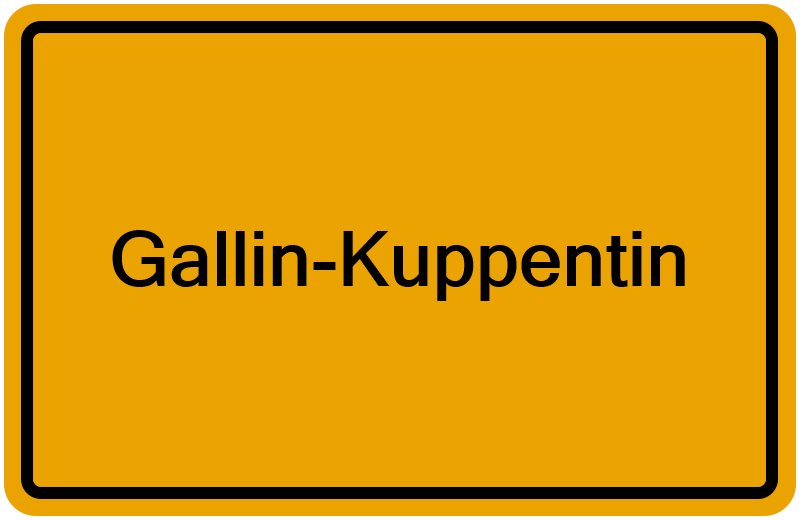 Handelsregisterauszug Gallin-Kuppentin