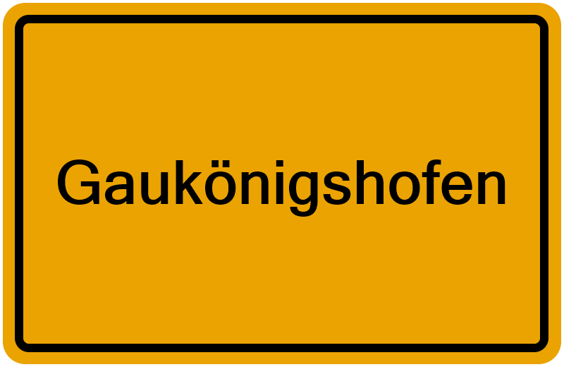 Handelsregisterauszug Gaukönigshofen