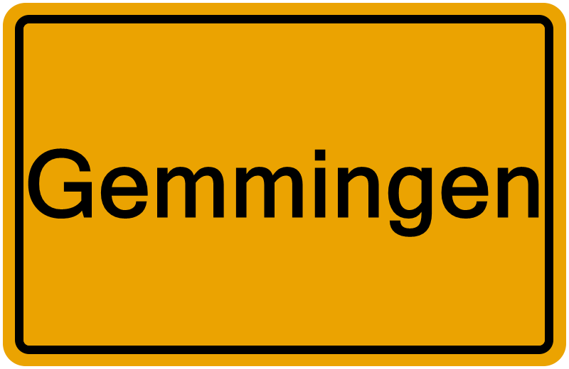 Handelsregisterauszug Gemmingen