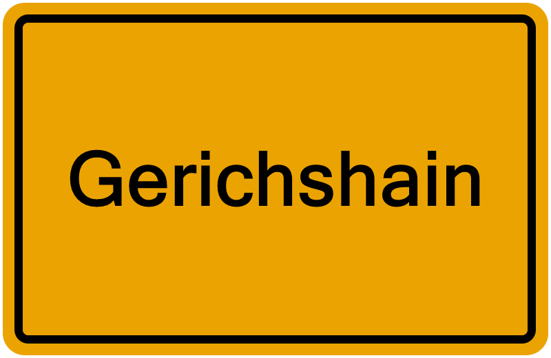 Handelsregisterauszug Gerichshain