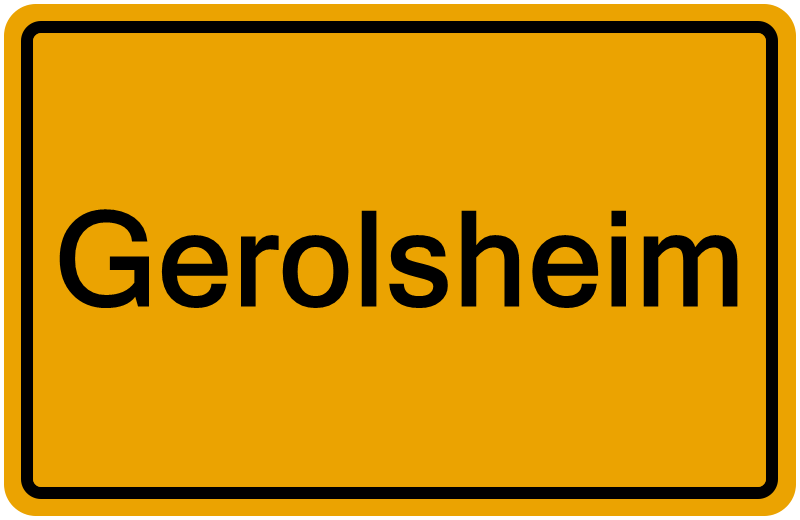 Handelsregisterauszug Gerolsheim