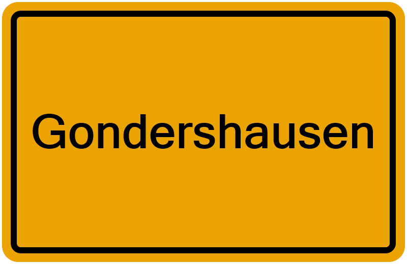 Handelsregisterauszug Gondershausen